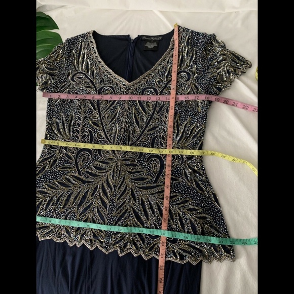 NEW Pisarro Nights Embellished Beaded Mock Gown‎ 8 - Picture 12 of 12